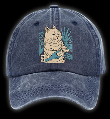 Grumpy Cat Vintage Washed 100% Cotton Baseball Hat - TheDrunkShark