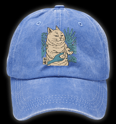 Grumpy Cat Vintage Washed 100% Cotton Baseball Hat - TheDrunkShark