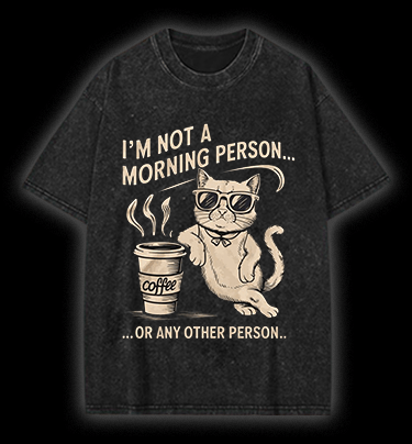 Grumpy Cat Vintage Washed 100% Cotton T-Shirt - TheDrunkShark