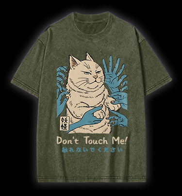 Grumpy Cat Vintage Washed 100% Cotton T-Shirt - TheDrunkShark