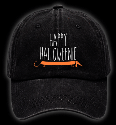 Halloween Dachshund Vintage Washed 100% Cotton Baseball Hat - TheDrunkShark