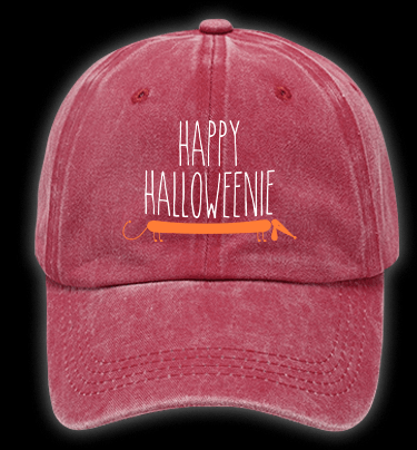 Halloween Dachshund Vintage Washed 100% Cotton Baseball Hat - TheDrunkShark