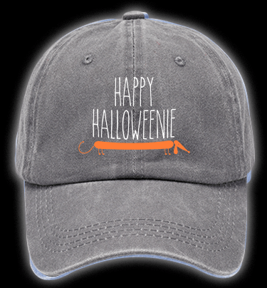 Halloween Dachshund Vintage Washed 100% Cotton Baseball Hat - TheDrunkShark
