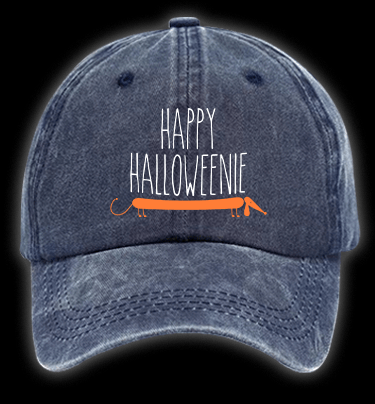 Halloween Dachshund Vintage Washed 100% Cotton Baseball Hat - TheDrunkShark