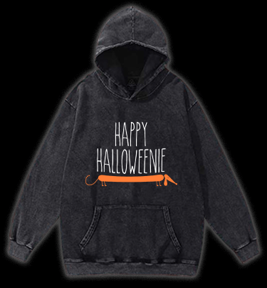 Halloween Dachshund Vintage Washed 100% Cotton Hoodie - TheDrunkShark
