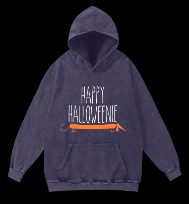 Halloween Dachshund Vintage Washed 100% Cotton Hoodie - TheDrunkShark
