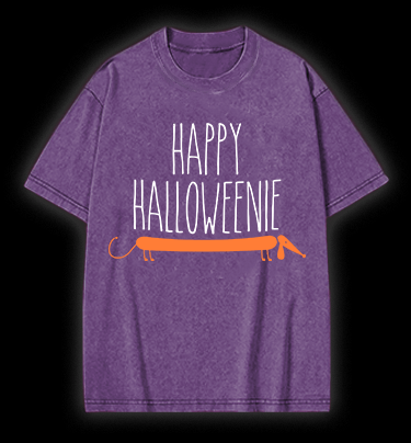 Halloween Dachshund Vintage Washed 100% Cotton T-Shirt - TheDrunkShark