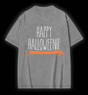 Halloween Dachshund Vintage Washed 100% Cotton T-Shirt - TheDrunkShark