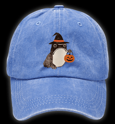 Halloween Frog Vintage Washed 100% Cotton Baseball Hat - TheDrunkShark