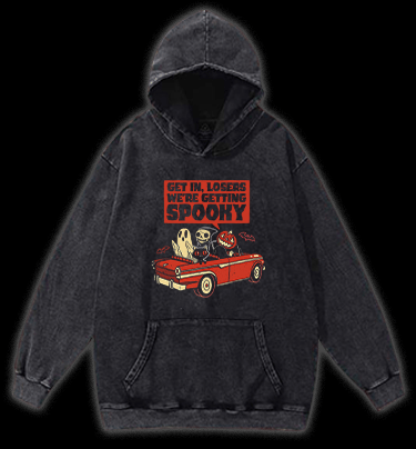 Halloween Losers Vintage Washed 100% Cotton Hoodie - TheDrunkShark