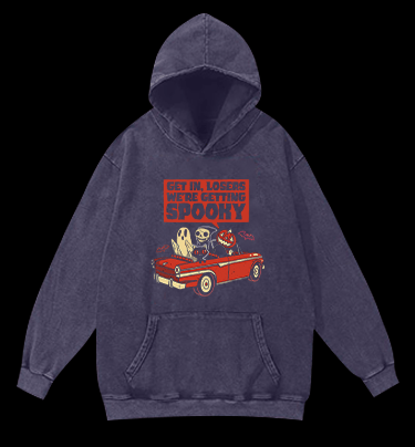 Halloween Losers Vintage Washed 100% Cotton Hoodie - TheDrunkShark