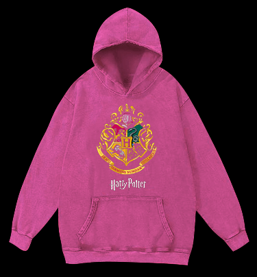 Harry Potter Lion Vintage Washed 100% Cotton Hoodie - TheDrunkShark