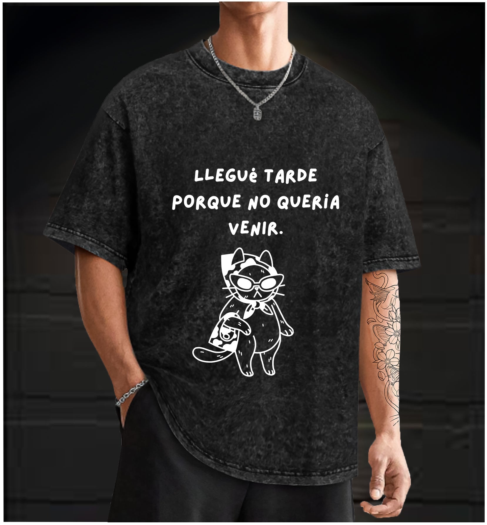  Hidden Light Traces  Bear Vintage Washed 100% Cotton T-Shirt - TheDrunkShark