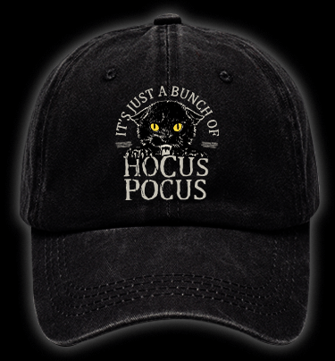 Hocus Pocus Cat Vintage Washed 100% Cotton Baseball Hat - TheDrunkShark
