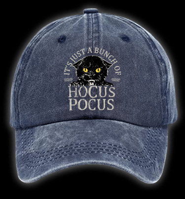 Hocus Pocus Cat Vintage Washed 100% Cotton Baseball Hat - TheDrunkShark