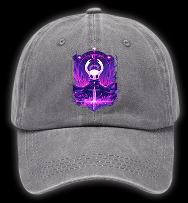 Hollow Knight's Aura Vintage Washed 100% Cotton Baseball Hat - TheDrunkShark