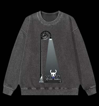 Hollow's Glow Vintage Washed 100% Cotton Sweatshirt - TheDrunkShark