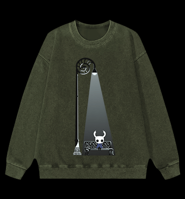 Hollow's Glow Vintage Washed 100% Cotton Sweatshirt - TheDrunkShark