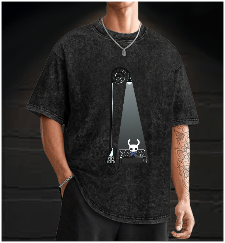 Hollow's Glow Vintage Washed 100% Cotton T-Shirt - TheDrunkShark