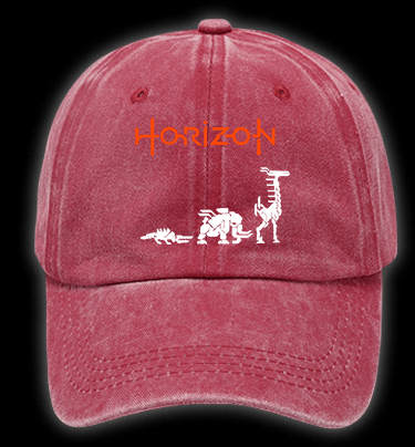 Horizon Deer Vintage Washed 100% Cotton Baseball Hat - TheDrunkShark