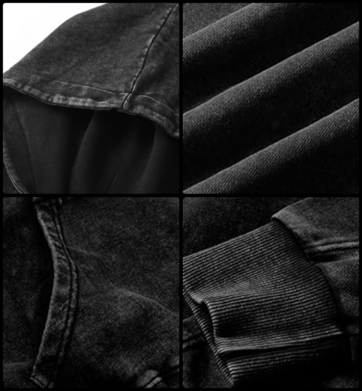 Horizon Deer Vintage Washed 100% Cotton Hoodie - TheDrunkShark