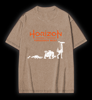 Horizon Deer Vintage Washed 100% Cotton T-Shirt - TheDrunkShark