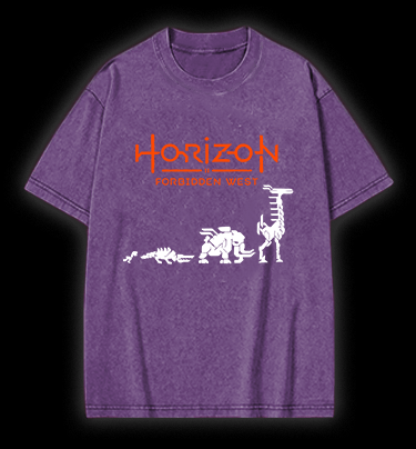 Horizon Deer Vintage Washed 100% Cotton T-Shirt - TheDrunkShark