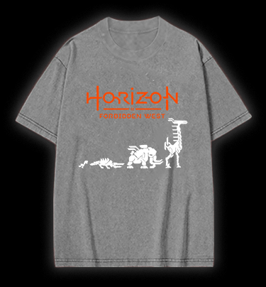 Horizon Deer Vintage Washed 100% Cotton T-Shirt - TheDrunkShark
