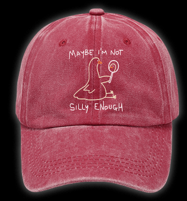 I Am Not A Silly Goose Vintage Washed 100% Cotton Baseball Hat - TheDrunkShark