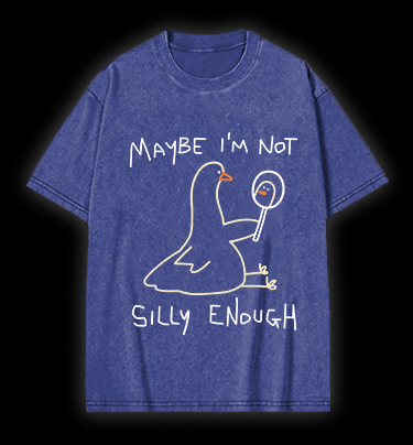 I Am Not A Silly Goose Vintage Washed 100% Cotton T-Shirt - TheDrunkShark