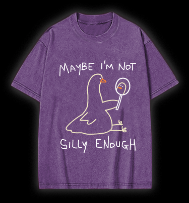 I Am Not A Silly Goose Vintage Washed 100% Cotton T-Shirt - TheDrunkShark