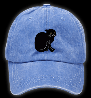 Introverted Cats Vintage Washed 100% Cotton Baseball Hat - TheDrunkShark