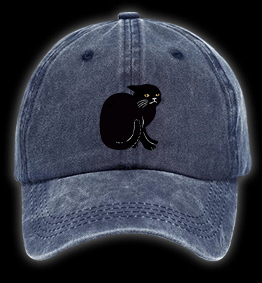 Introverted Cats Vintage Washed 100% Cotton Baseball Hat - TheDrunkShark