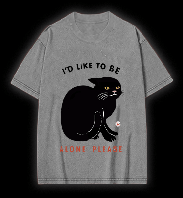 Introverted Cats Vintage Washed 100% Cotton T-Shirt - TheDrunkShark