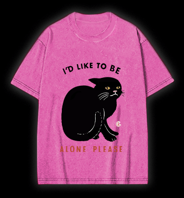 Introverted Cats Vintage Washed 100% Cotton T-Shirt - TheDrunkShark