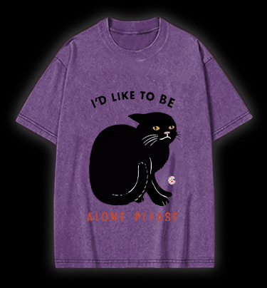 Introverted Cats Vintage Washed 100% Cotton T-Shirt - TheDrunkShark