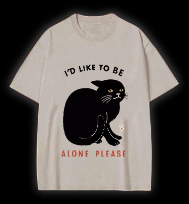 Introverted Cats Vintage Washed 100% Cotton T-Shirt - TheDrunkShark