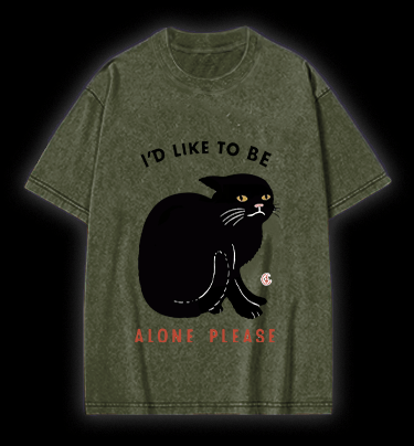 Introverted Cats Vintage Washed 100% Cotton T-Shirt - TheDrunkShark