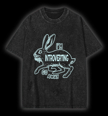  IntrovertLife  Vintage Washed 100% Cotton T-Shirt - TheDrunkShark