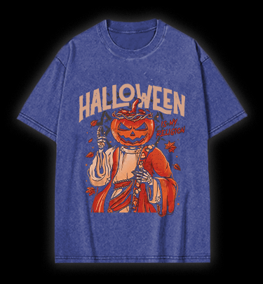 Jesus Comes for Halloween Vintage Washed 100% Cotton T-Shirt - TheDrunkShark