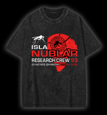  JURASSIC PARK Vintage Washed 100% Cotton T-Shirt - TheDrunkShark