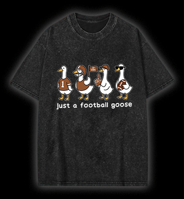  Just a football usa goose  Vintage Washed 100% Cotton T-Shirt - TheDrunkShark