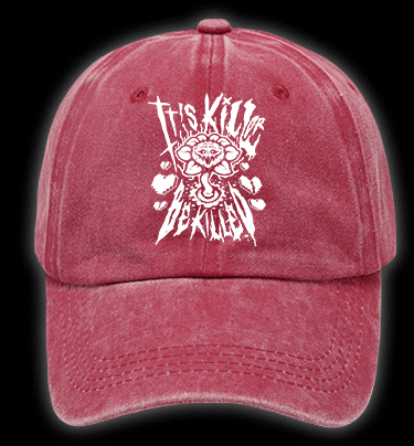 Kill or Be Killed Dark Art Vintage Washed 100% Cotton Baseball Hat - TheDrunkShark