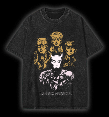  KILLER QUEEN II  Monster Vintage Washed 100% Cotton T-Shirt - TheDrunkShark