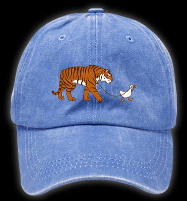 Kitty Walky Vintage Washed 100% Cotton Baseball Hat - TheDrunkShark