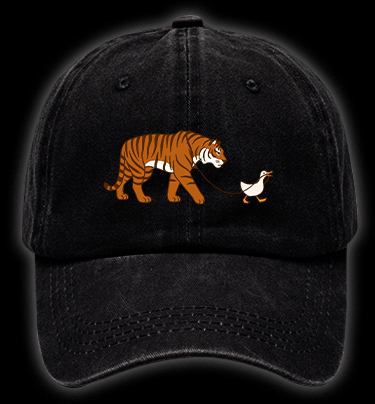 Kitty Walky Vintage Washed 100% Cotton Baseball Hat - TheDrunkShark