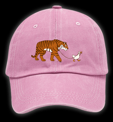Kitty Walky Vintage Washed 100% Cotton Baseball Hat - TheDrunkShark