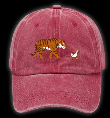 Kitty Walky Vintage Washed 100% Cotton Baseball Hat - TheDrunkShark