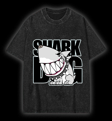  Land Shark  Vintage Washed 100% Cotton T-Shirt - TheDrunkShark