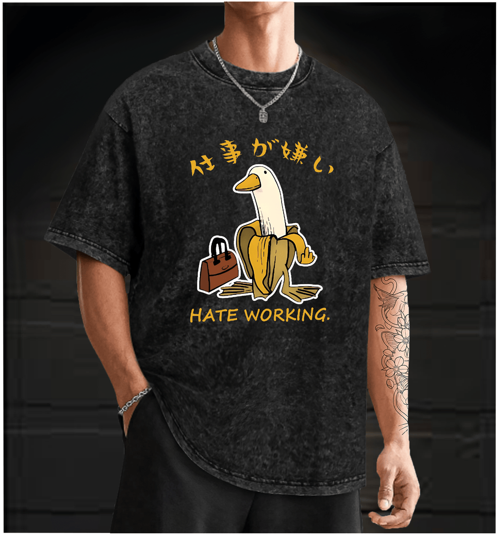 Lazy Goose Vintage Washed 100% Cotton T-Shirt - TheDrunkShark